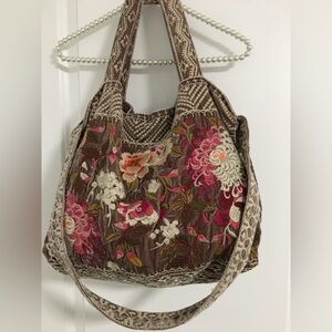 Johnny Was Velvet Tote